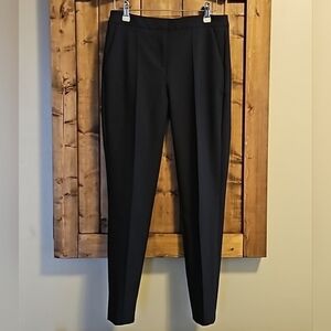 MATTESON Black Stretch Pleated Pants Size 2